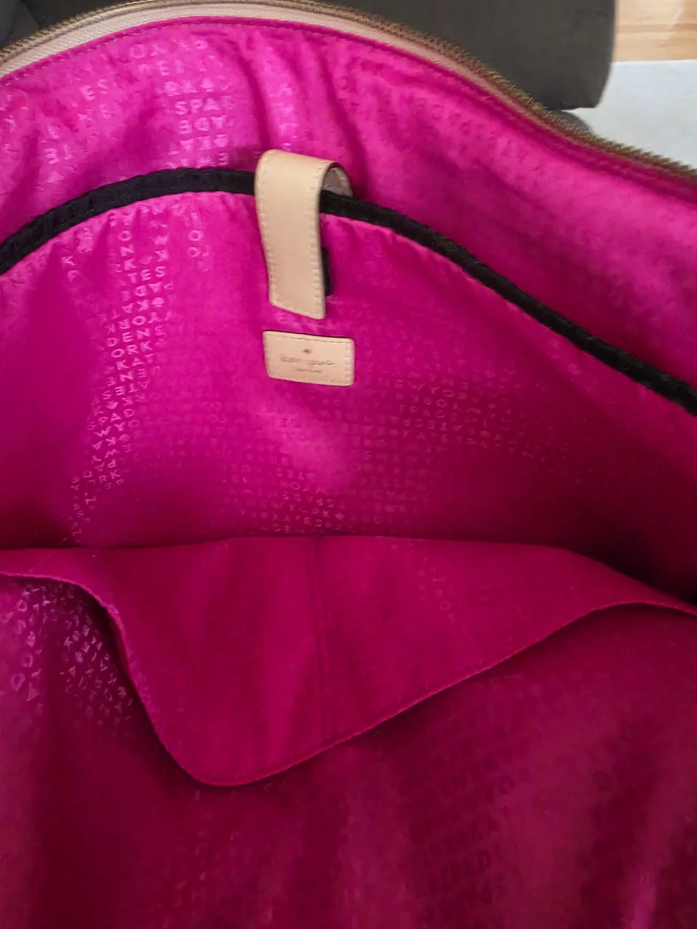 Kate Spade Kennedy Park Calista laptop bag in black nylon with tan leather trim - Picture 5 of 10